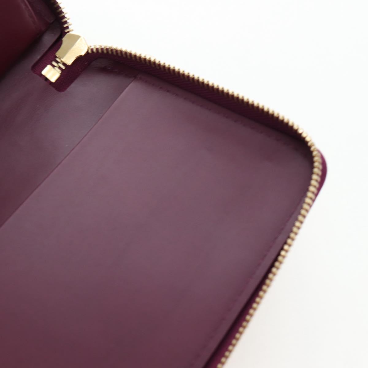 LOUIS VUITTON Monogram Vernis Zippy Organizer Long Wallet Viole LV Auth 195786V