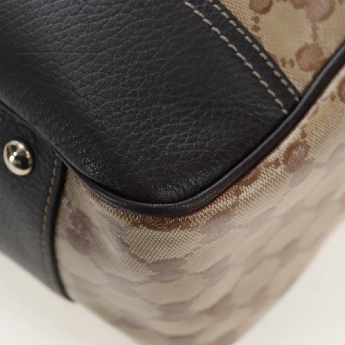 GUCCI GG Crystal Tote Bag Coated Canvas Outlet Beige Gold 293589 Auth 195792V