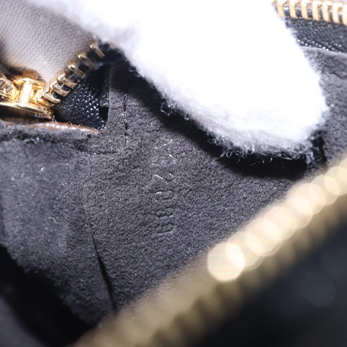 LOUIS VUITTON Monogram Eclipse Mini Pochette Accessoires M60125 Auth 195904SAV