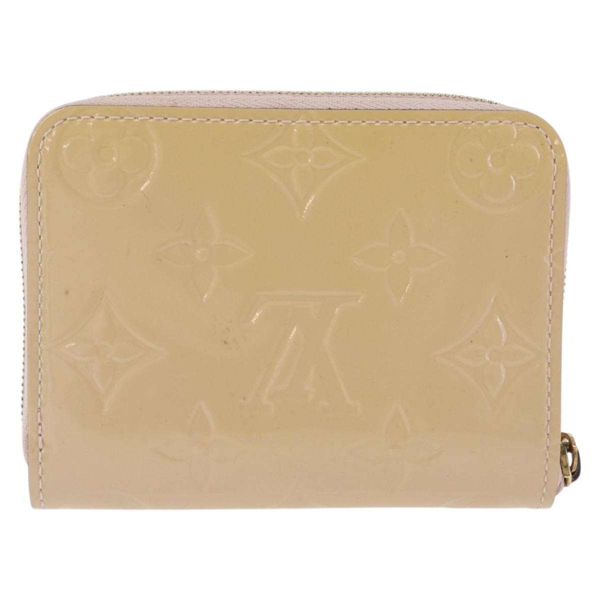 LOUIS VUITTON Vernis Zippy Coin Purse Rose Angelique M90078 LV Auth 195908