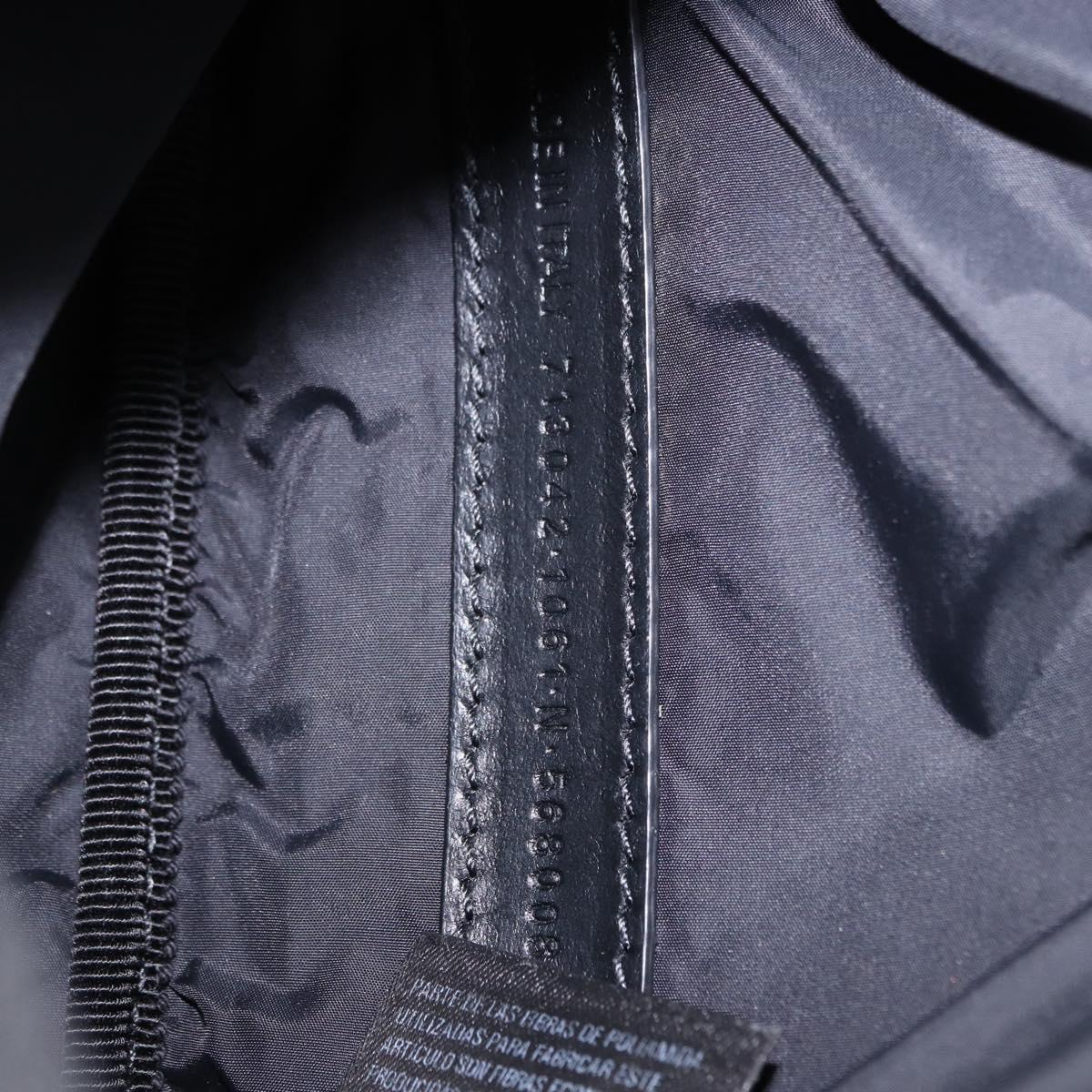 BALENCIAGA Body Bag Canvas Black Auth 195910A