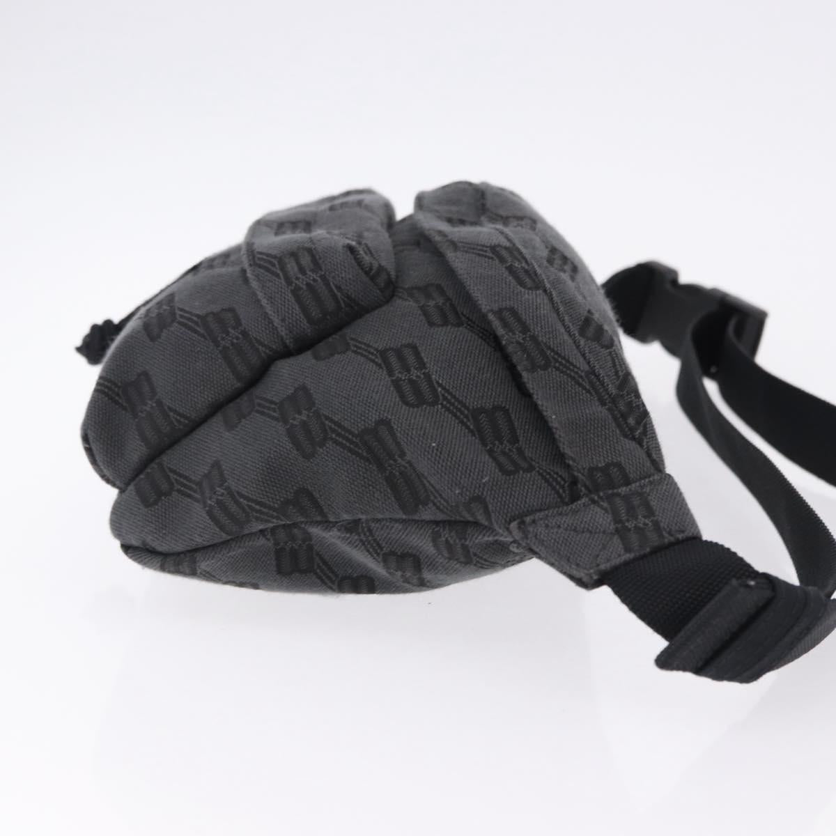 BALENCIAGA Body Bag Canvas Black Auth 195910A
