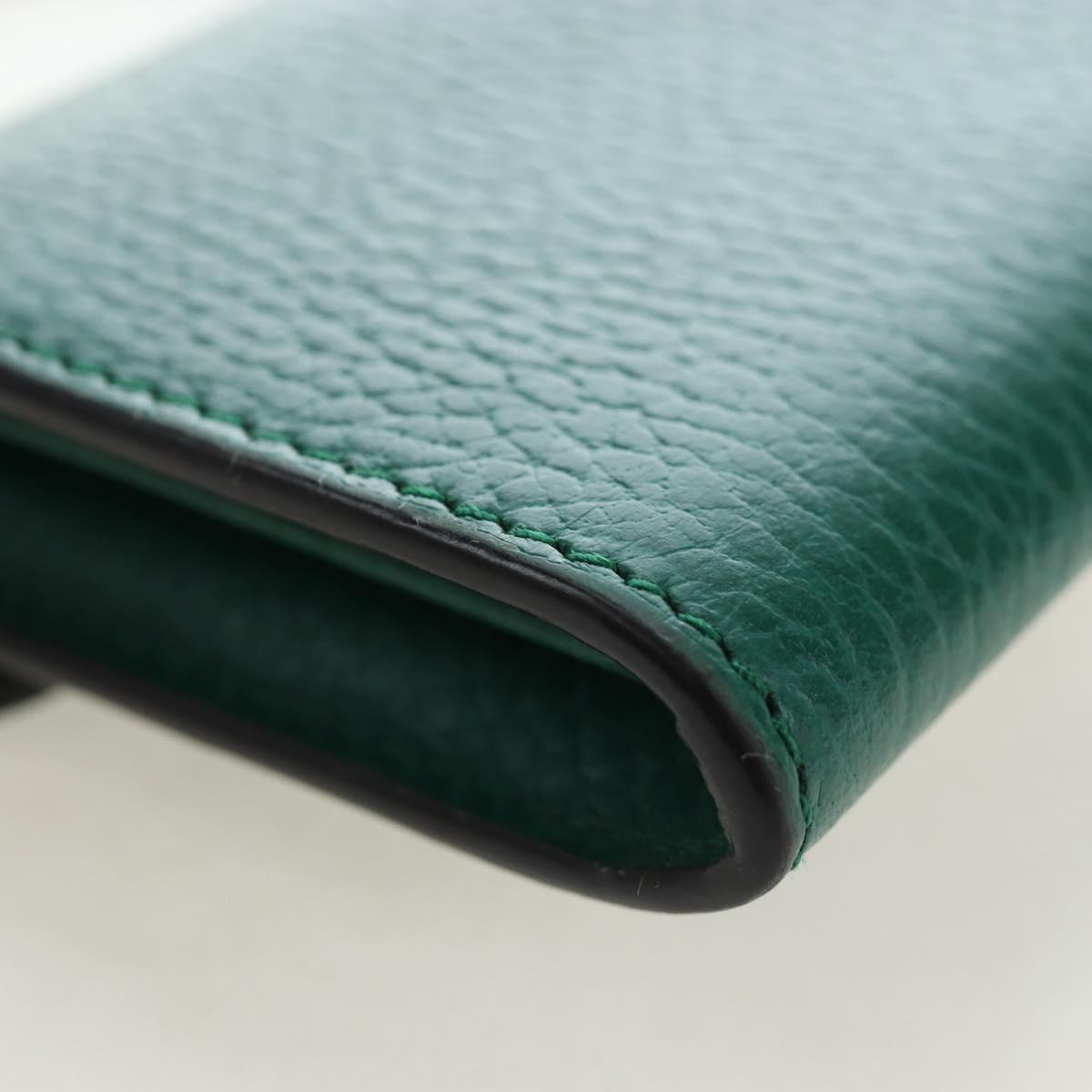 GUCCI Dionysus Chain Wallet Leather Green 574930 Auth 195913M