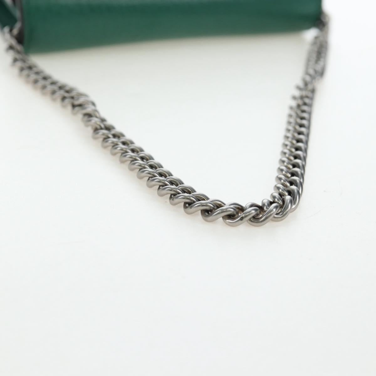 GUCCI Dionysus Chain Wallet Leather Green 574930 Auth 195913M