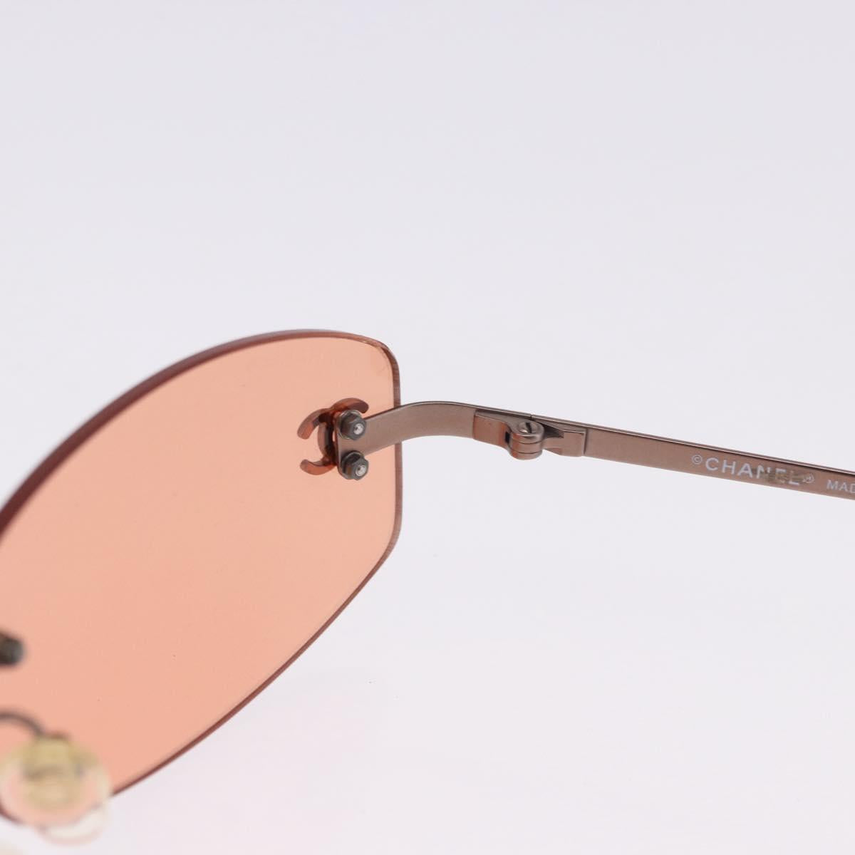 CHANEL Sunglasses COCO Mark Brown CC Auth 195920V