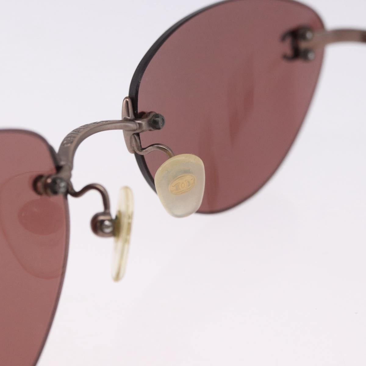 CHANEL Sunglasses COCO Mark Brown CC Auth 195921V