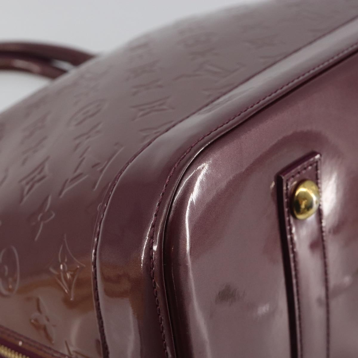 LOUIS VUITTON Monogram Vernis Alma GM Hand Bag Violet M93594 LV Auth 195927V