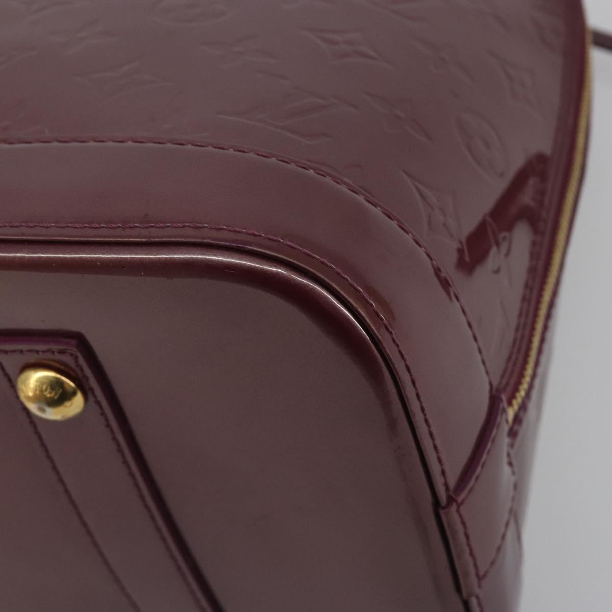 LOUIS VUITTON Monogram Vernis Alma GM Hand Bag Violet M93594 LV Auth 195927V