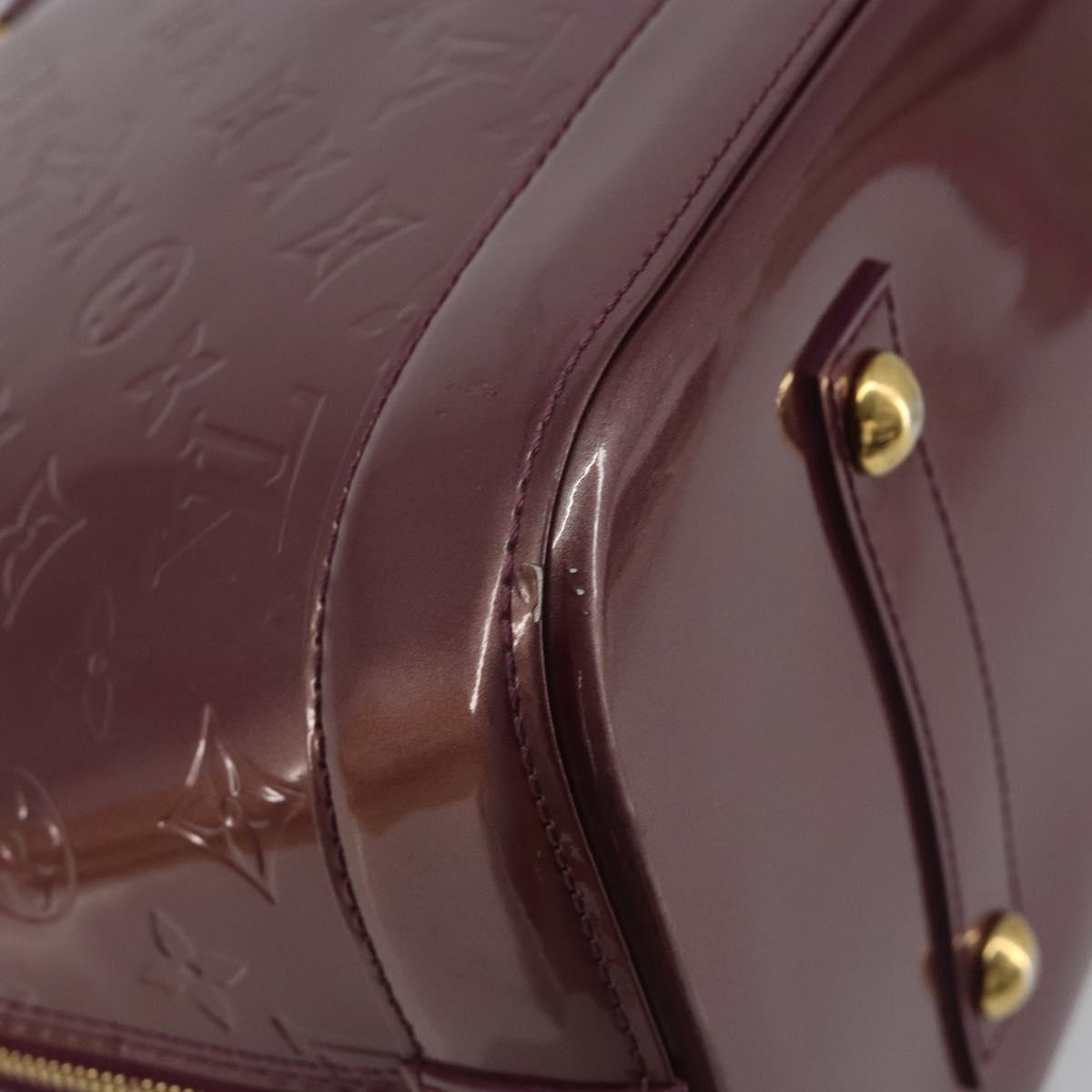 LOUIS VUITTON Monogram Vernis Alma GM Hand Bag Violet M93594 LV Auth 195927V