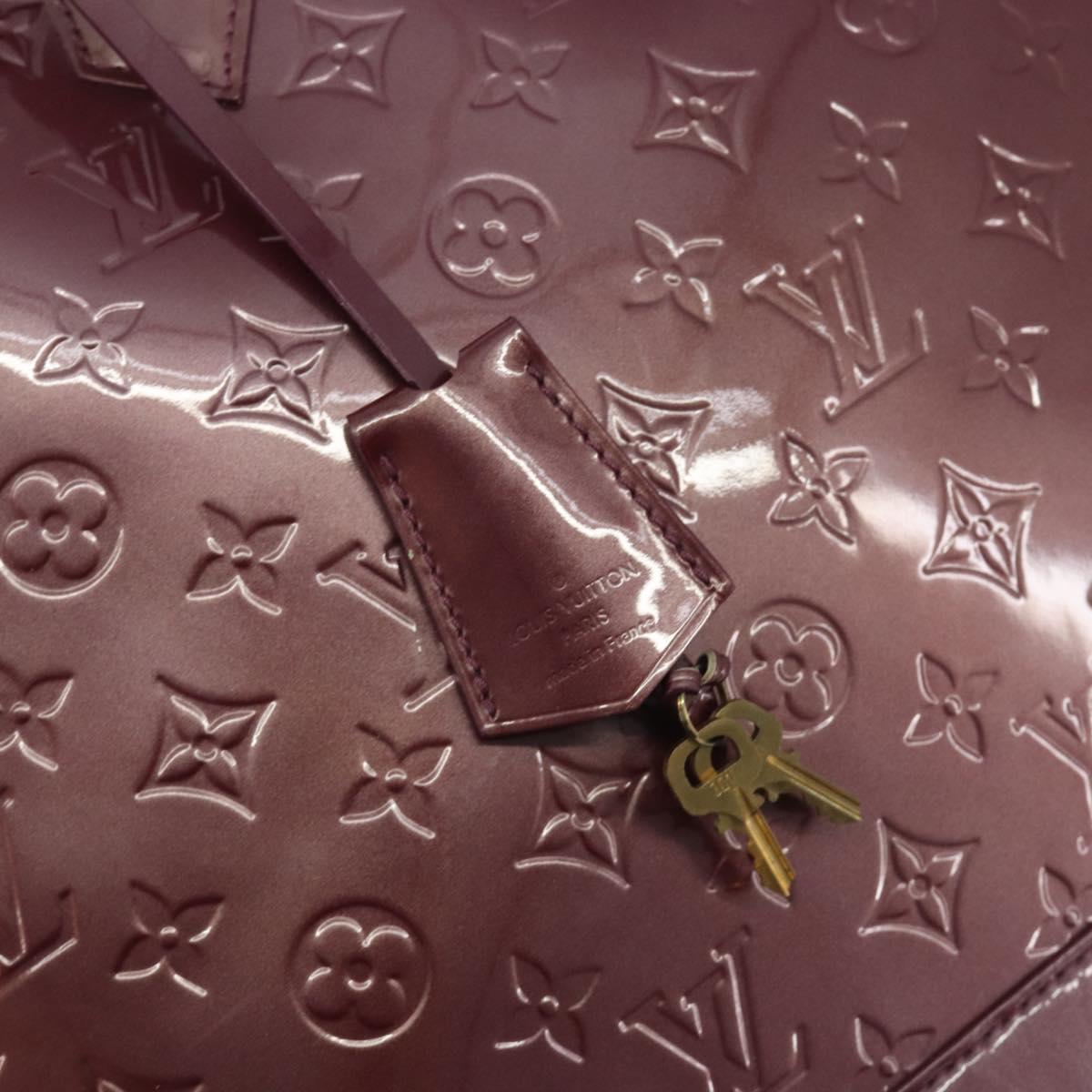 LOUIS VUITTON Monogram Vernis Alma GM Hand Bag Violet M93594 LV Auth 195927V