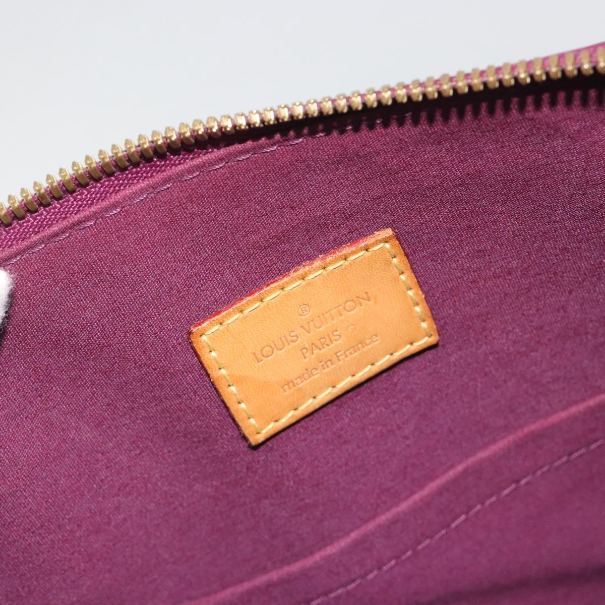LOUIS VUITTON Monogram Vernis Alma GM Hand Bag Violet M93594 LV Auth 195927V
