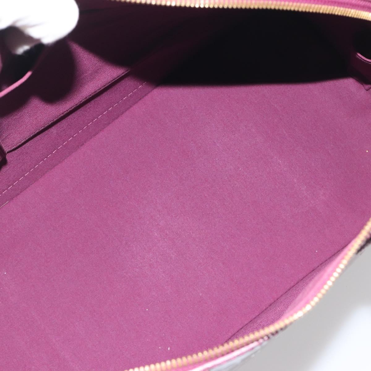 LOUIS VUITTON Monogram Vernis Alma GM Hand Bag Violet M93594 LV Auth 195927V