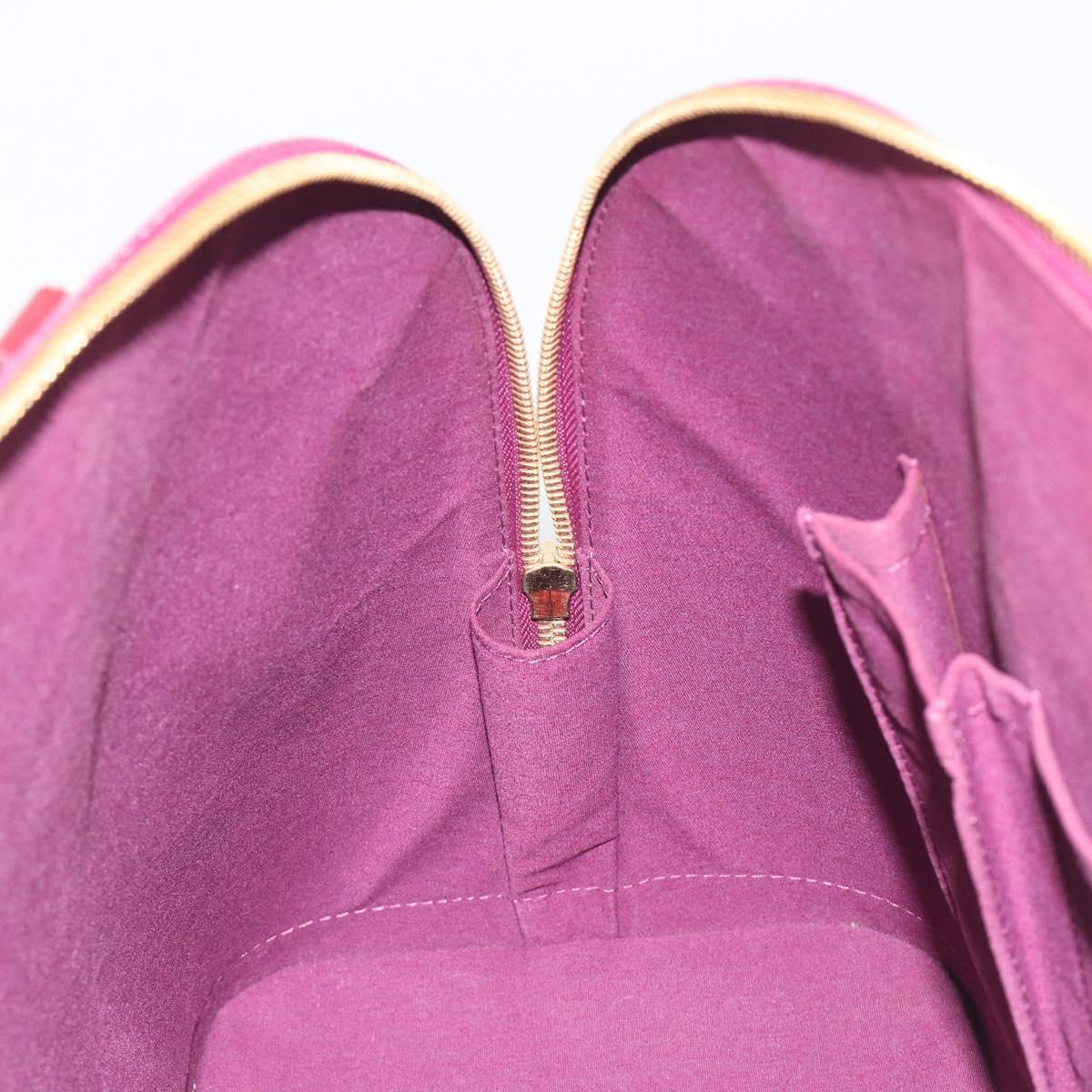LOUIS VUITTON Monogram Vernis Alma GM Hand Bag Violet M93594 LV Auth 195927V