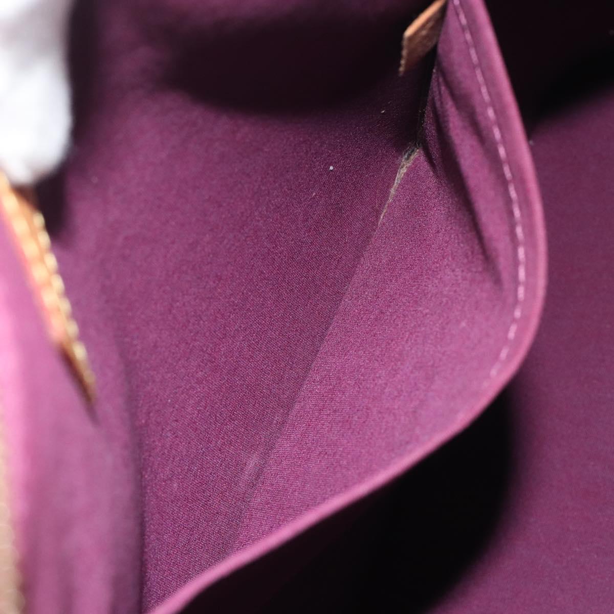 LOUIS VUITTON Monogram Vernis Alma GM Hand Bag Violet M93594 LV Auth 195927V