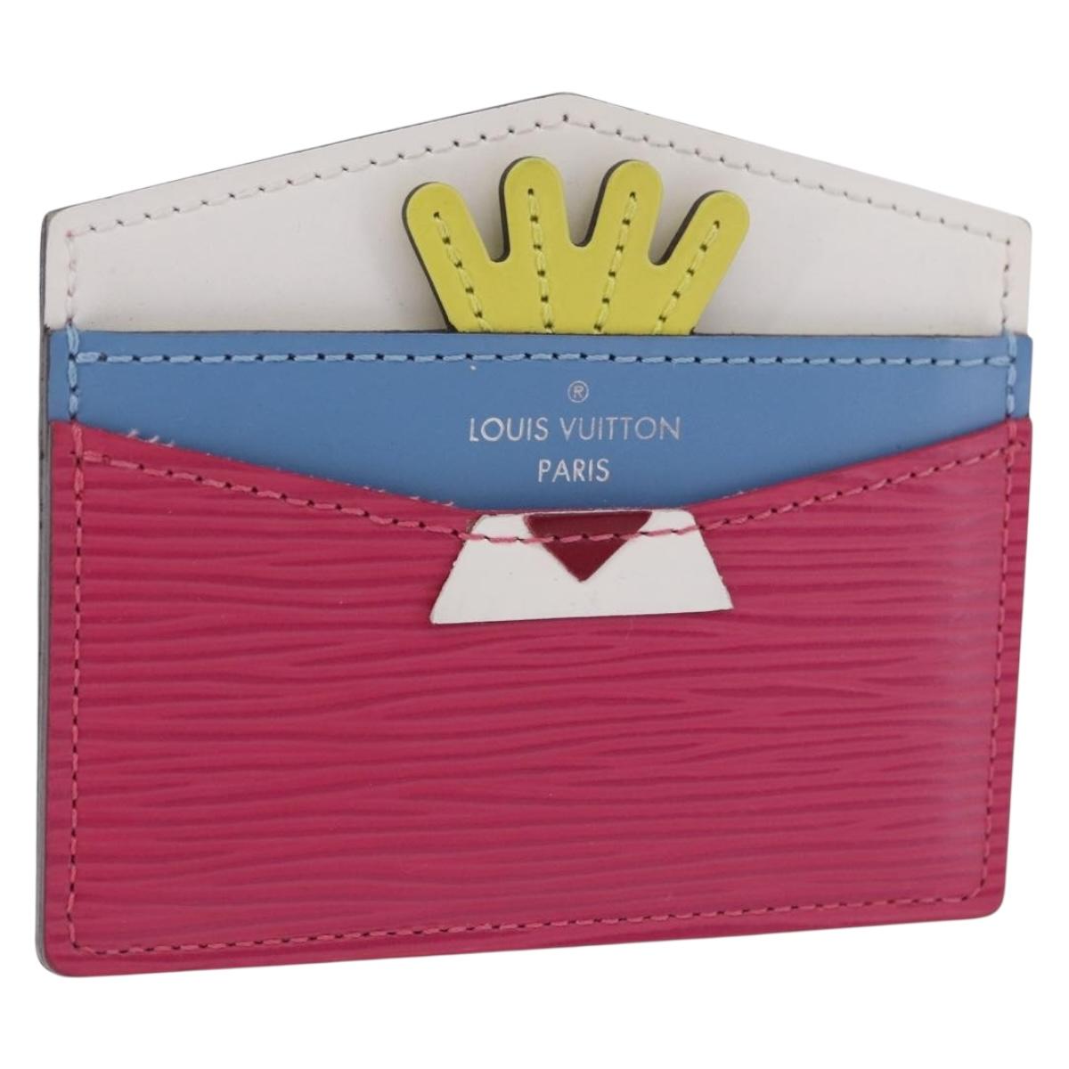 LOUIS VUITTON Epi Porte Cartes Simple Pass Case Pink M60785 LV Auth 195929V
