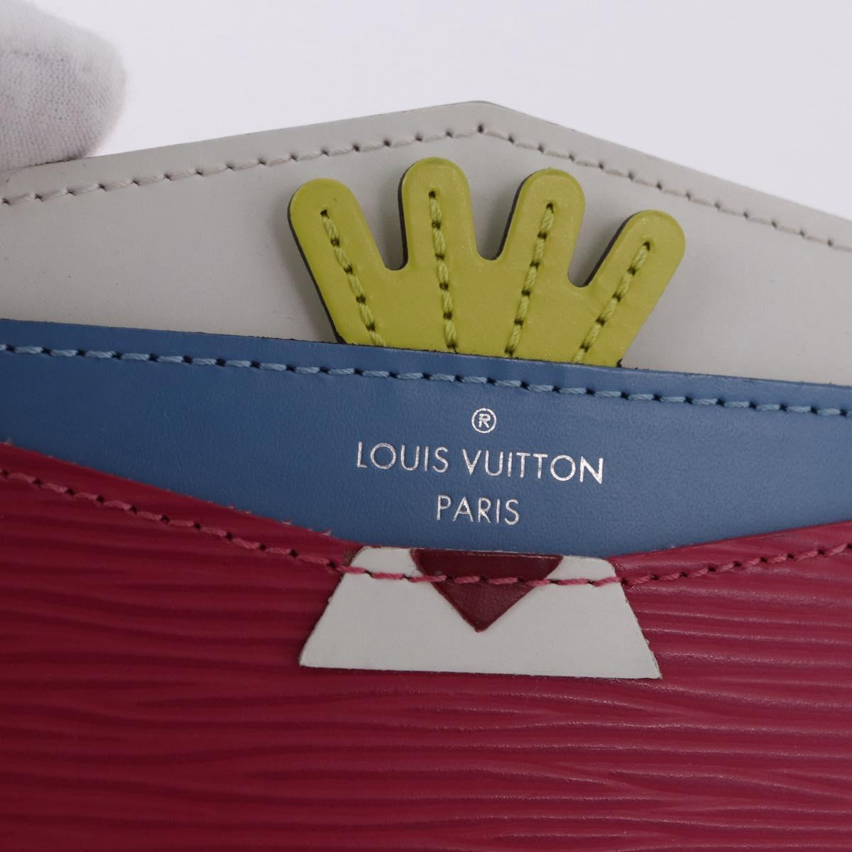 LOUIS VUITTON Epi Porte Cartes Simple Pass Case Pink M60785 LV Auth 195929V
