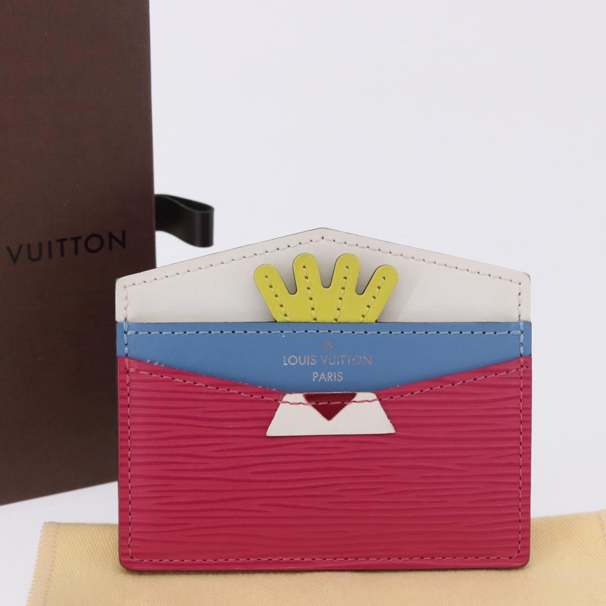 LOUIS VUITTON Epi Porte Cartes Simple Pass Case Pink M60785 LV Auth 195929V