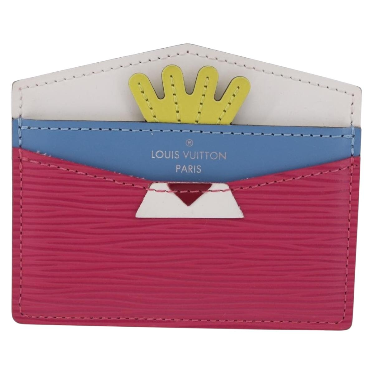 LOUIS VUITTON Epi Porte Cartes Simple Pass Case Pink M60785 LV Auth 195929V