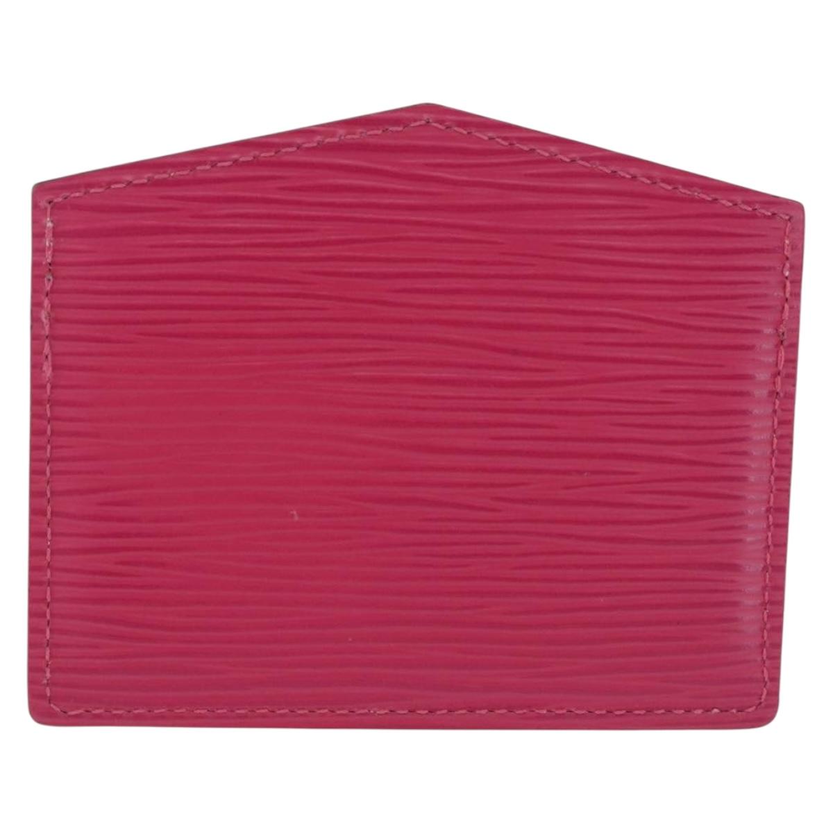 LOUIS VUITTON Epi Porte Cartes Simple Pass Case Pink M60785 LV Auth 195929V