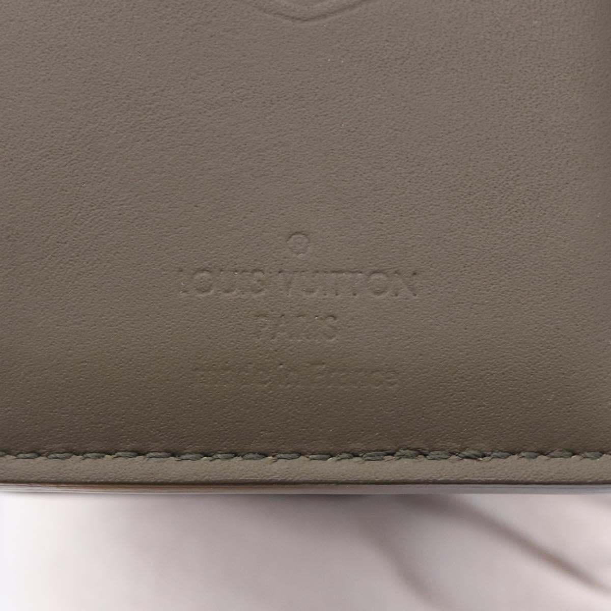 LOUIS VUITTON Aerogram Organizer Dupoch Card Case Gray M82277 LV Auth 195931V