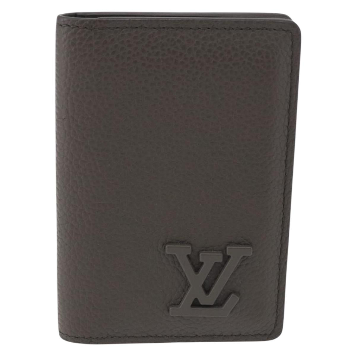 LOUIS VUITTON Aerogram Organizer Dupoch Card Case Gray M82277 LV Auth 195931V
