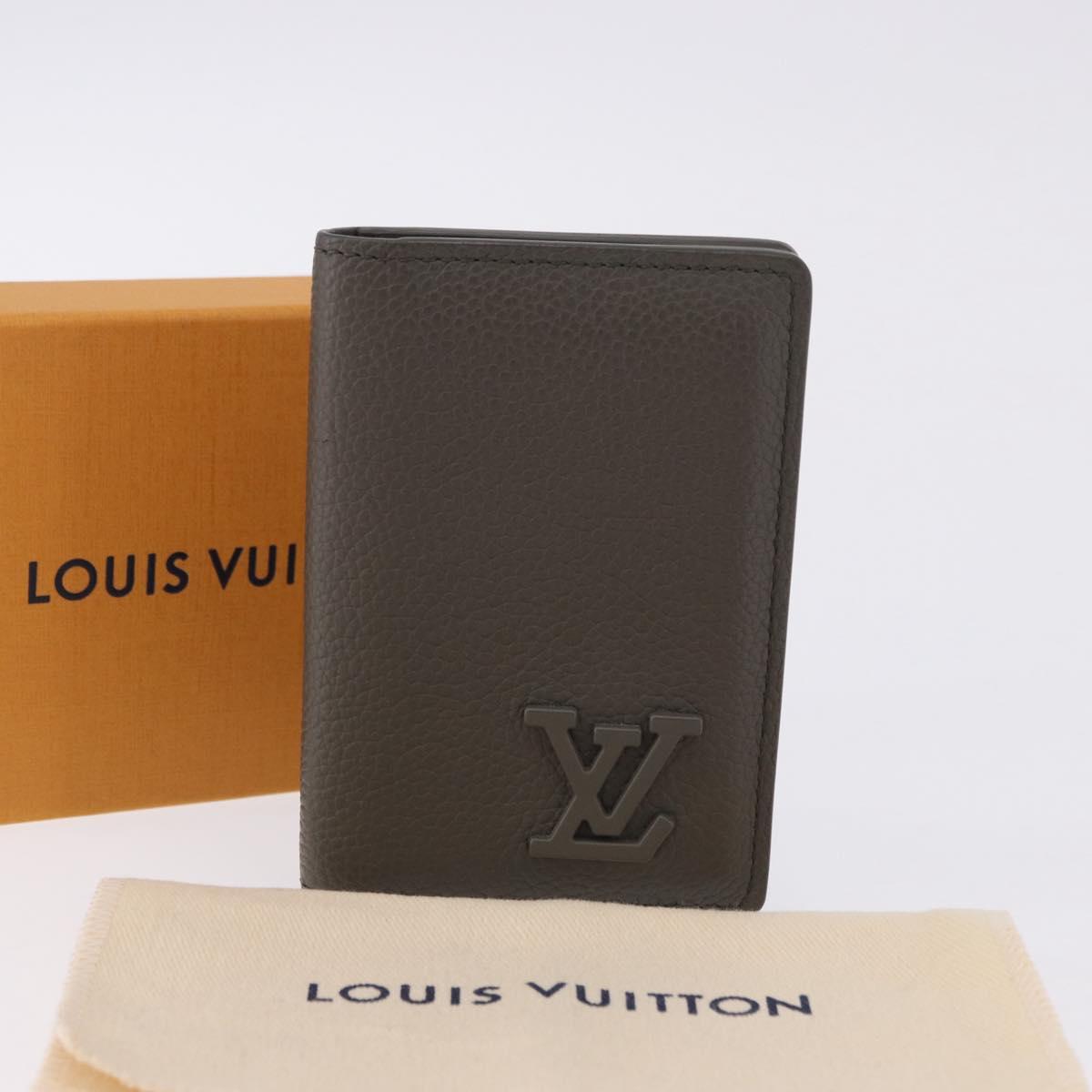 LOUIS VUITTON Aerogram Organizer Dupoch Card Case Gray M82277 LV Auth 195931V