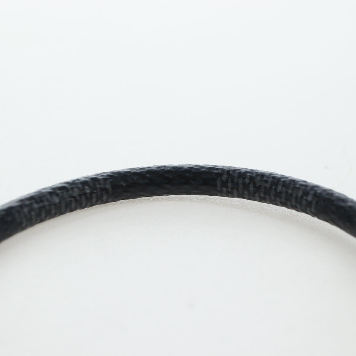 LOUIS VUITTON Damier Graphite Bra Rubbed Keep It Bracelet M6609E LV Auth 195934V