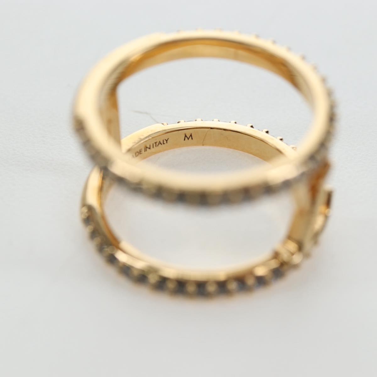 LOUIS VUITTON LV Iconic Strass Ring metal Gold Tone M1463M LV Auth 195935M