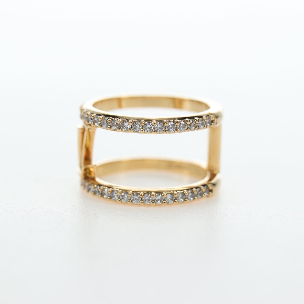 LOUIS VUITTON LV Iconic Strass Ring metal Gold Tone M1463M LV Auth 195935M