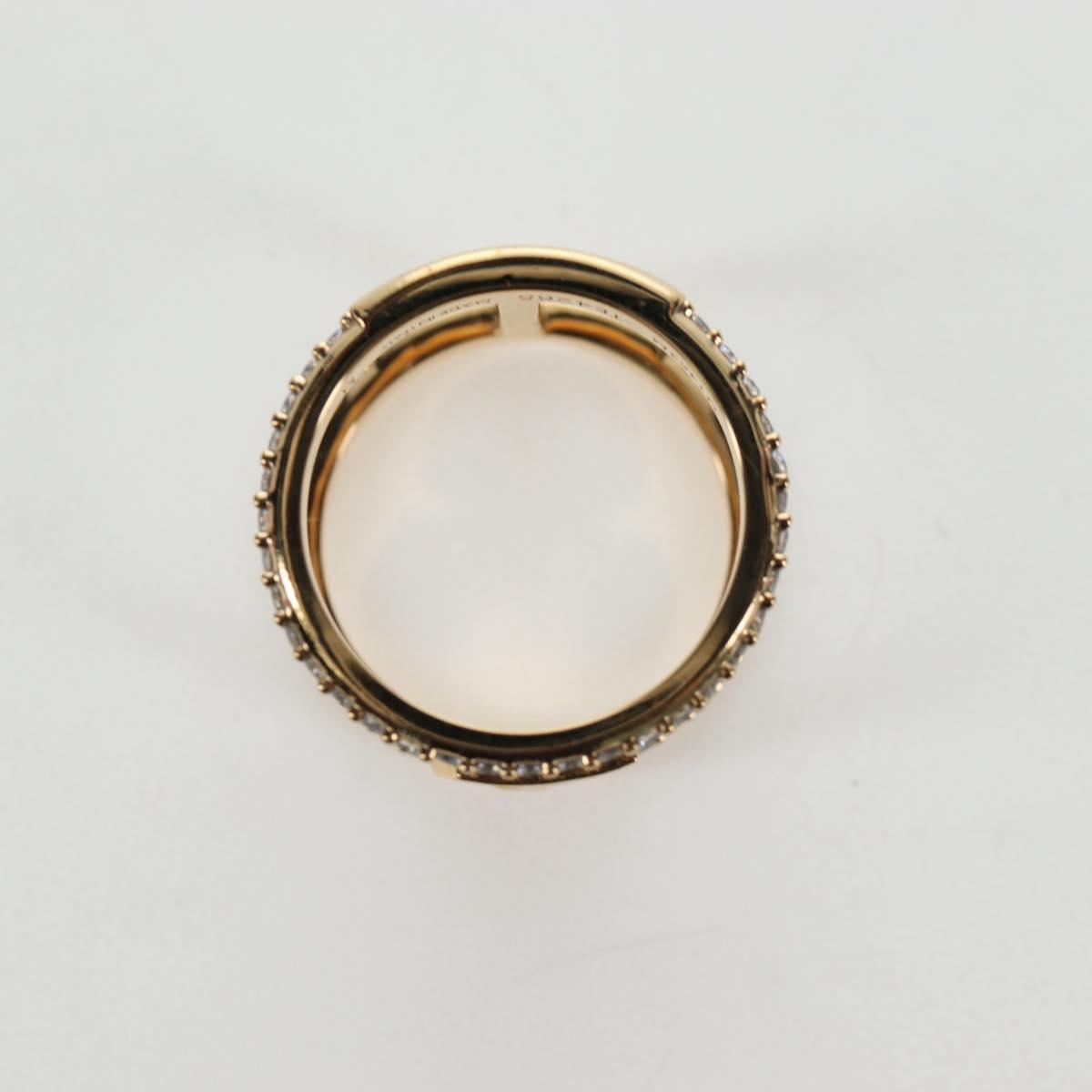 LOUIS VUITTON LV Iconic Strass Ring metal Gold Tone M1463M LV Auth 195935M