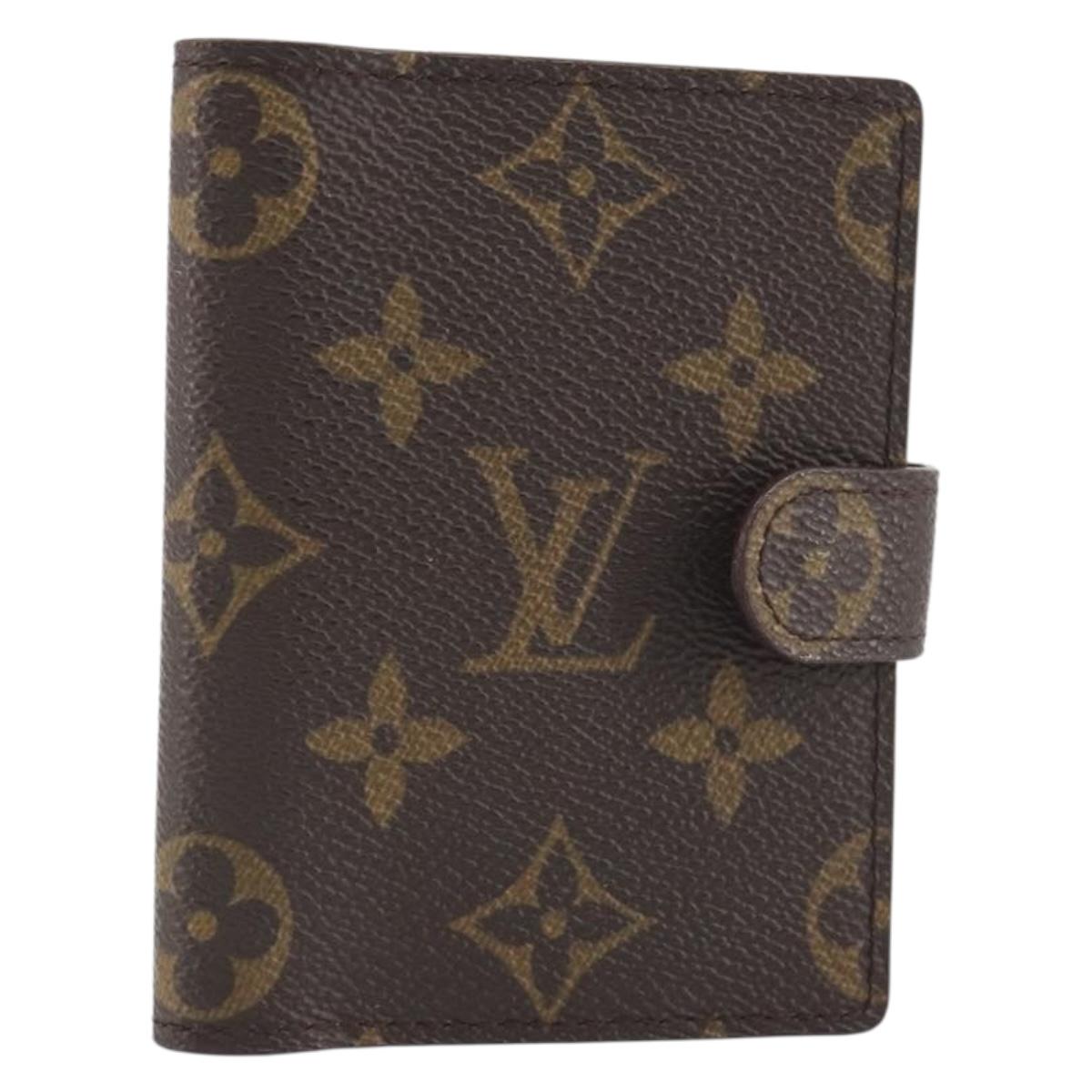 LOUIS VUITTON Monogram Agenda Mini Day Planner Cover R20007 LV Auth 195939