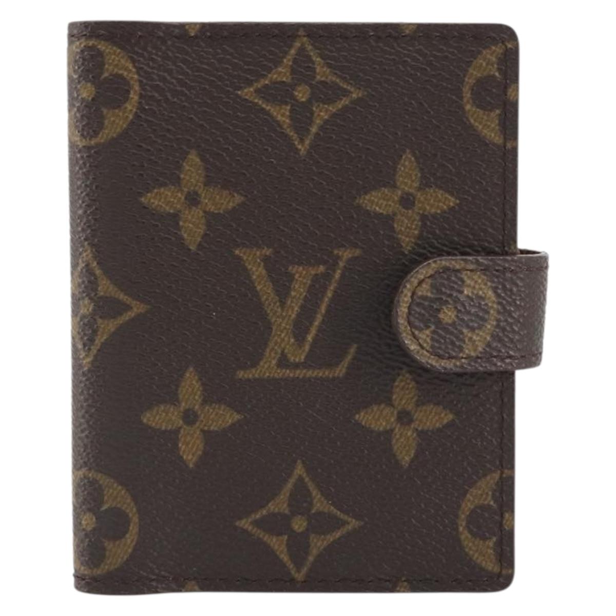 LOUIS VUITTON Monogram Agenda Mini Day Planner Cover R20007 LV Auth 195939