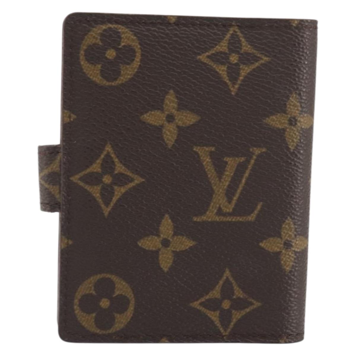 LOUIS VUITTON Monogram Agenda Mini Day Planner Cover R20007 LV Auth 195939