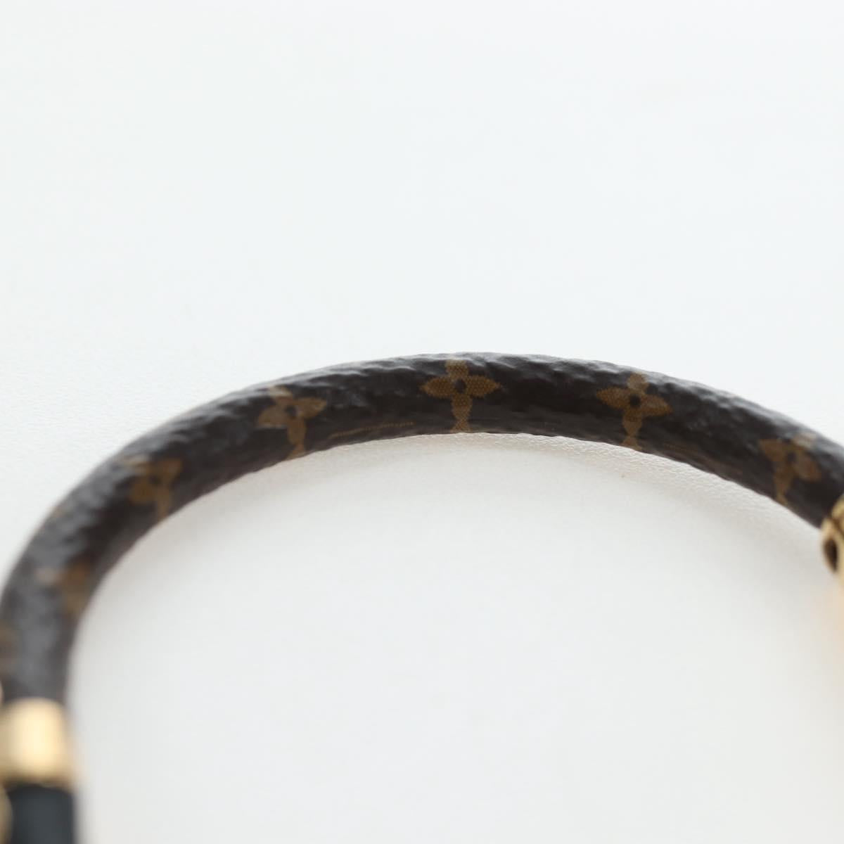 LOUIS VUITTON Monogram Brassle Daily Confidential Bracelet M6431 LV Auth 195941M