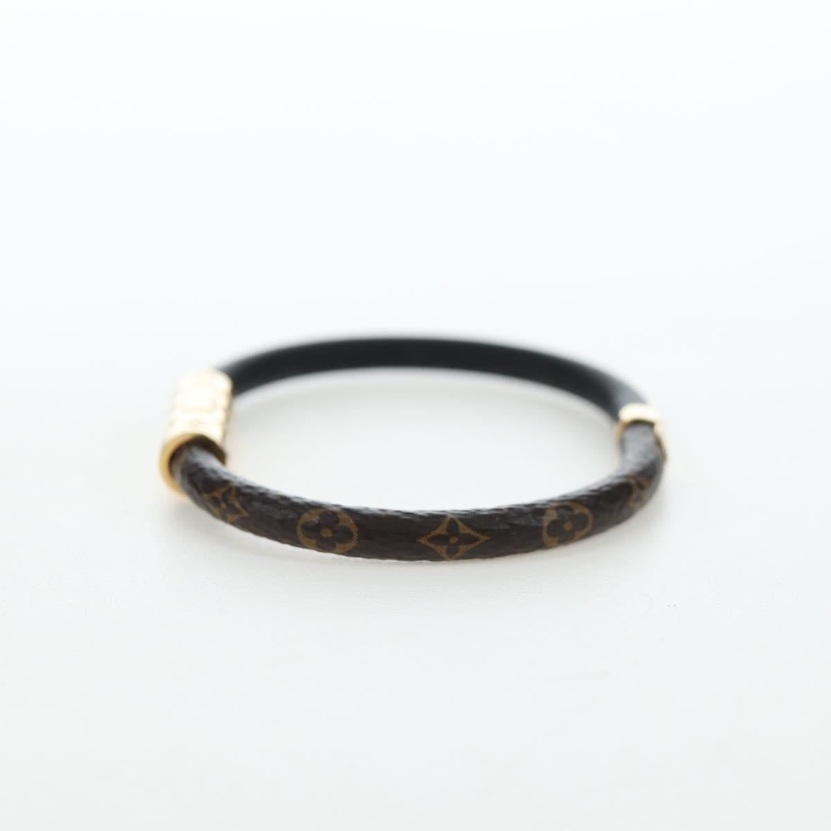 LOUIS VUITTON Monogram Brassle Daily Confidential Bracelet M6431 LV Auth 195941M