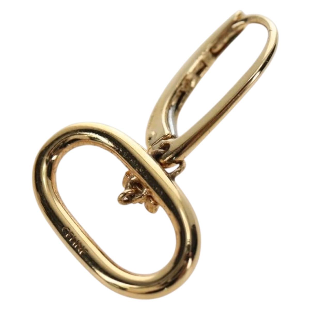 CELINE Pierce Triomphe metal Gold Auth 195946M