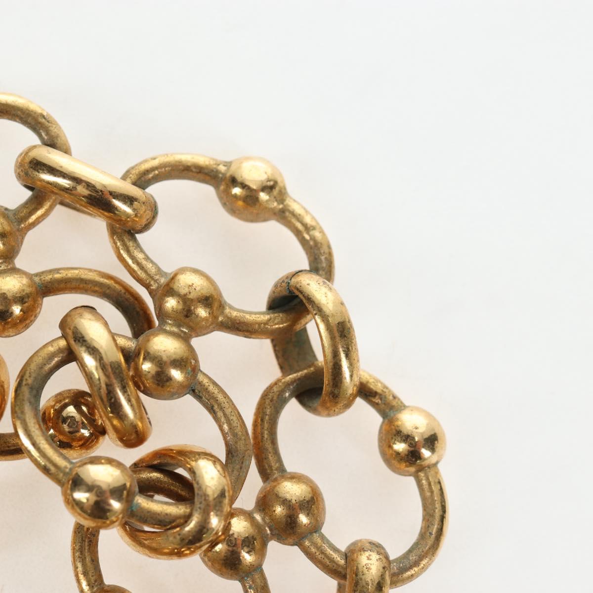 CHANEL Bracelet metal Gold Tone CC Auth 195952V