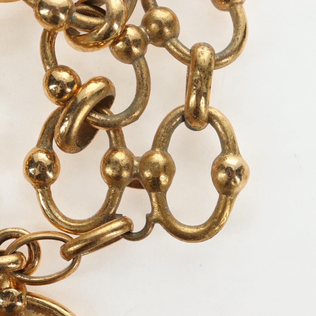 CHANEL Bracelet metal Gold Tone CC Auth 195952V
