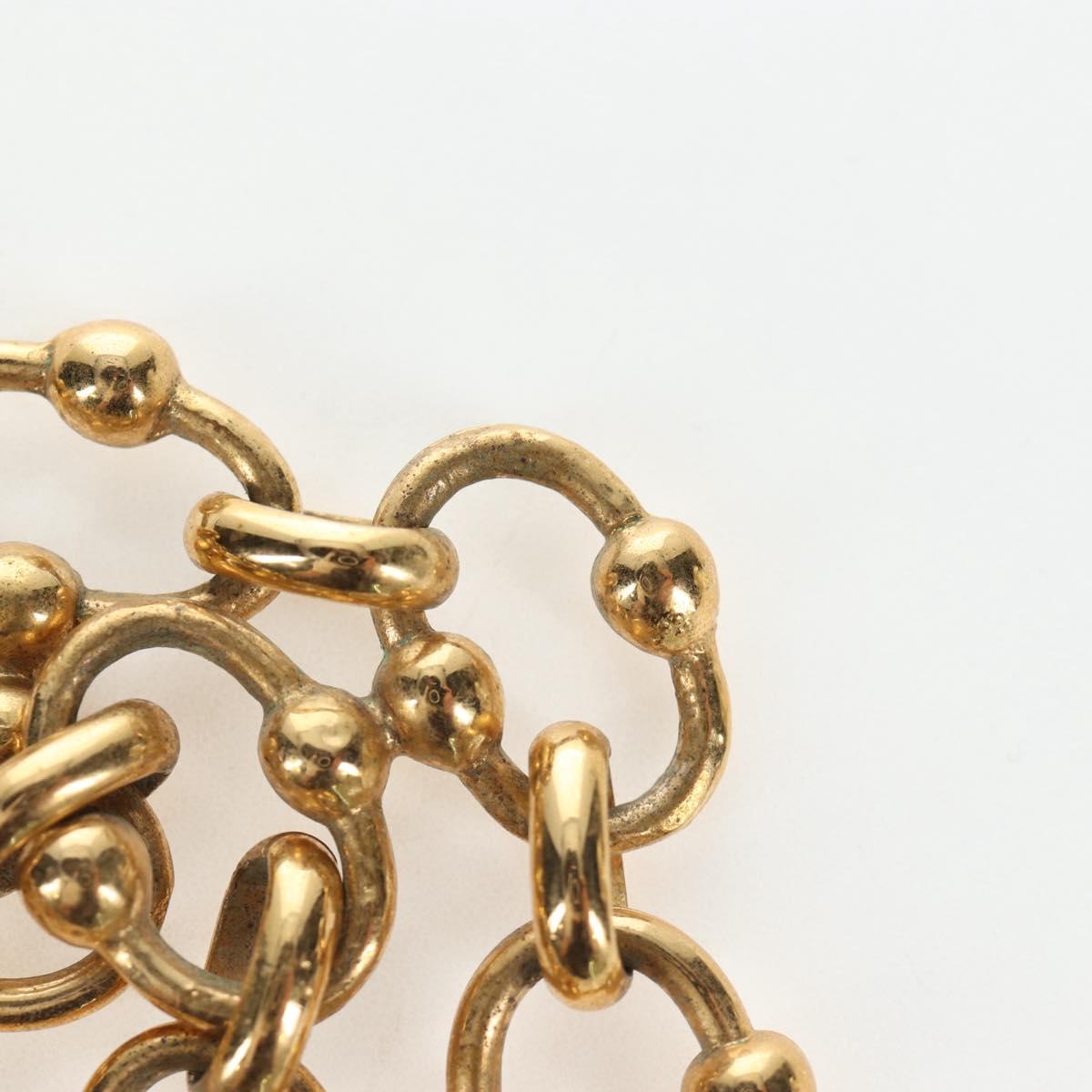CHANEL Bracelet metal Gold Tone CC Auth 195952V