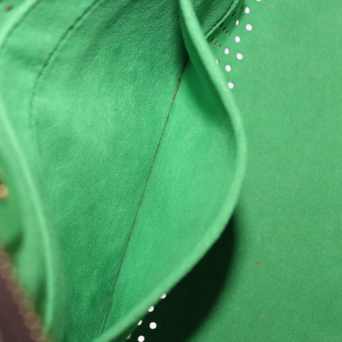 LOUIS VUITTON Monogram Perfo Speedy 30 Hand Bag Green M95181 LV Auth 195957V