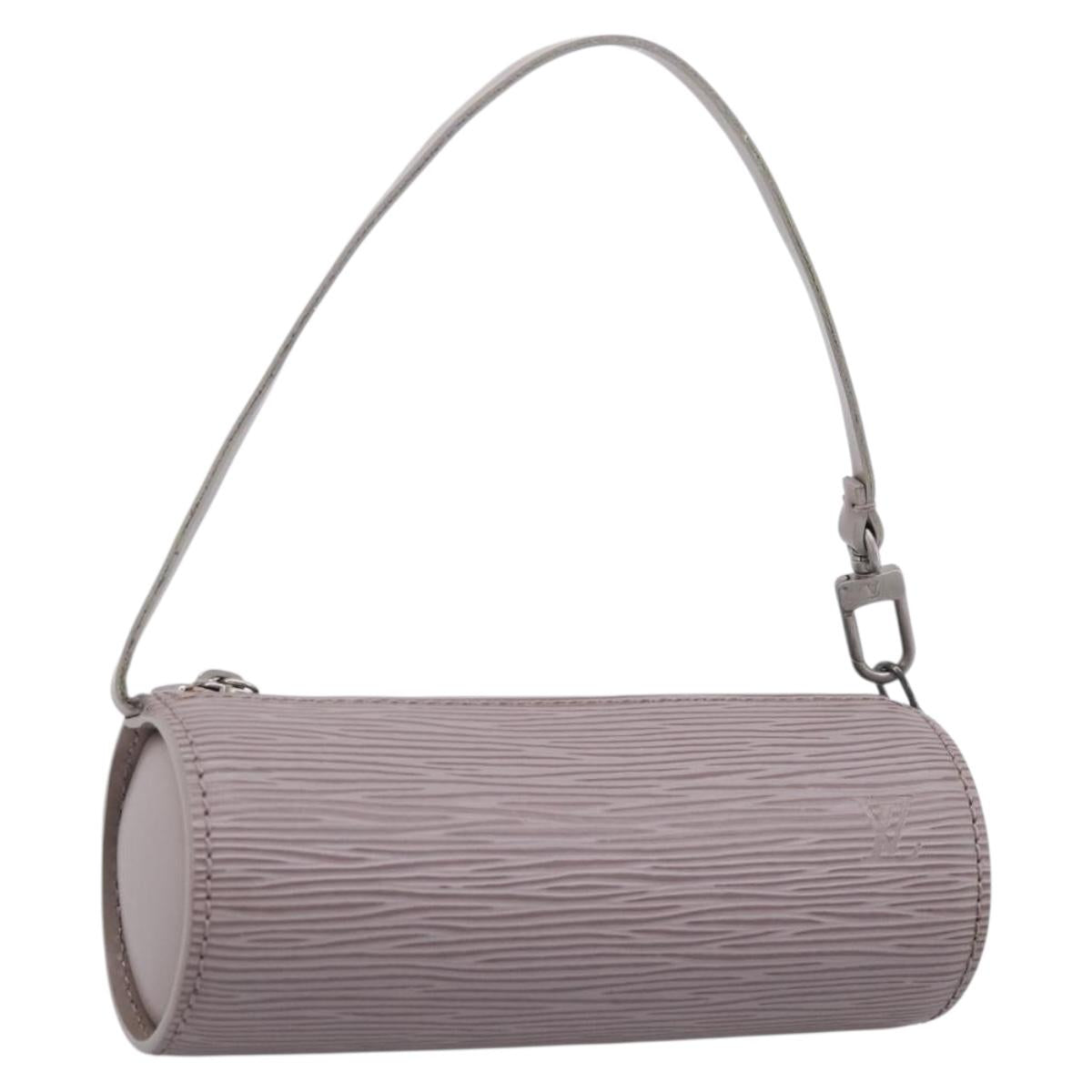 LOUIS VUITTON Epi Soufflot Pouch Lilac LV Auth 195965
