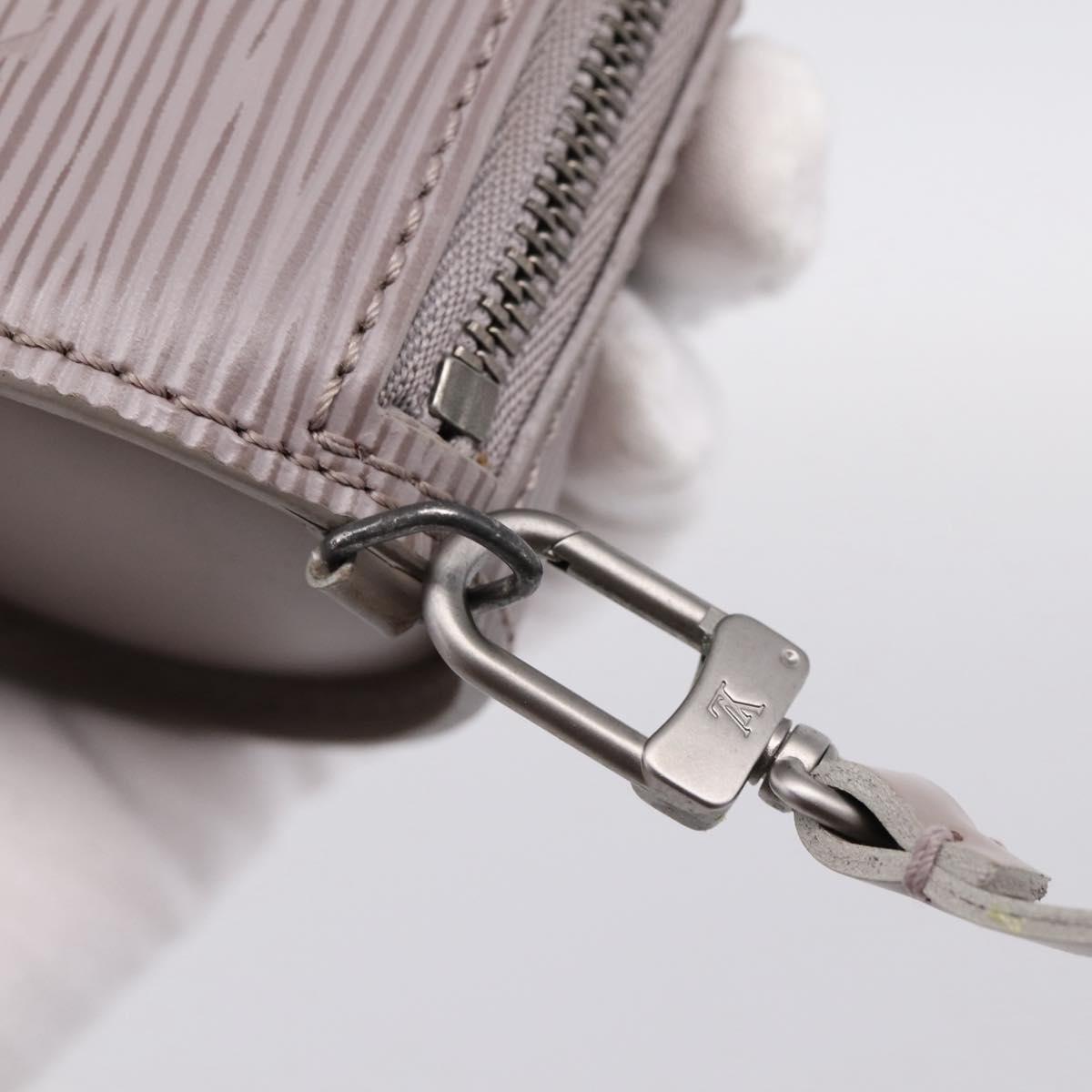 LOUIS VUITTON Epi Soufflot Pouch Lilac LV Auth 195965