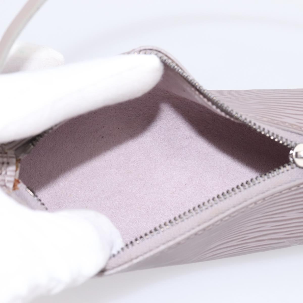 LOUIS VUITTON Epi Soufflot Pouch Lilac LV Auth 195965
