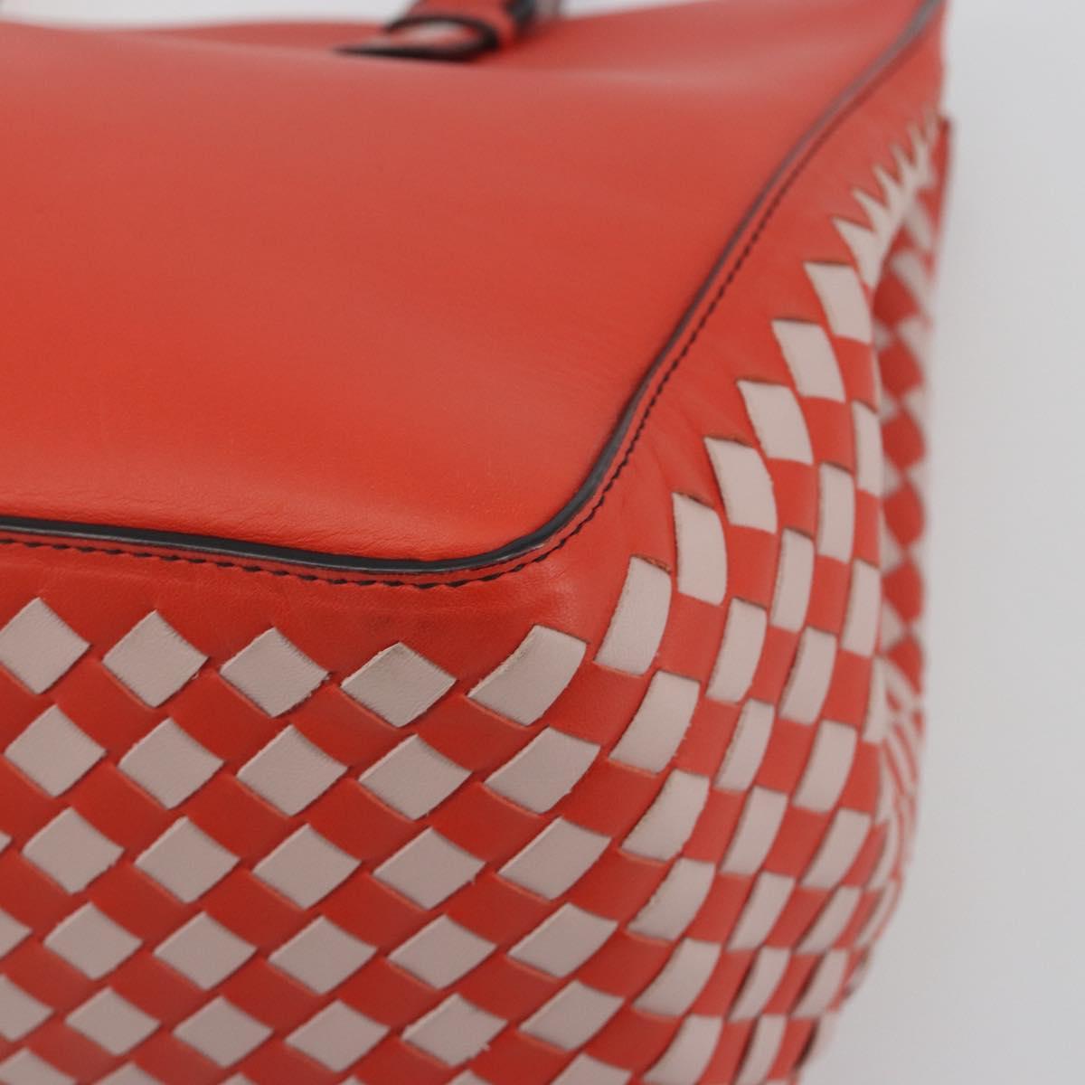 BOTTEGA VENETA INTRECCIATO Tote Bag Leather Red Auth 195966V