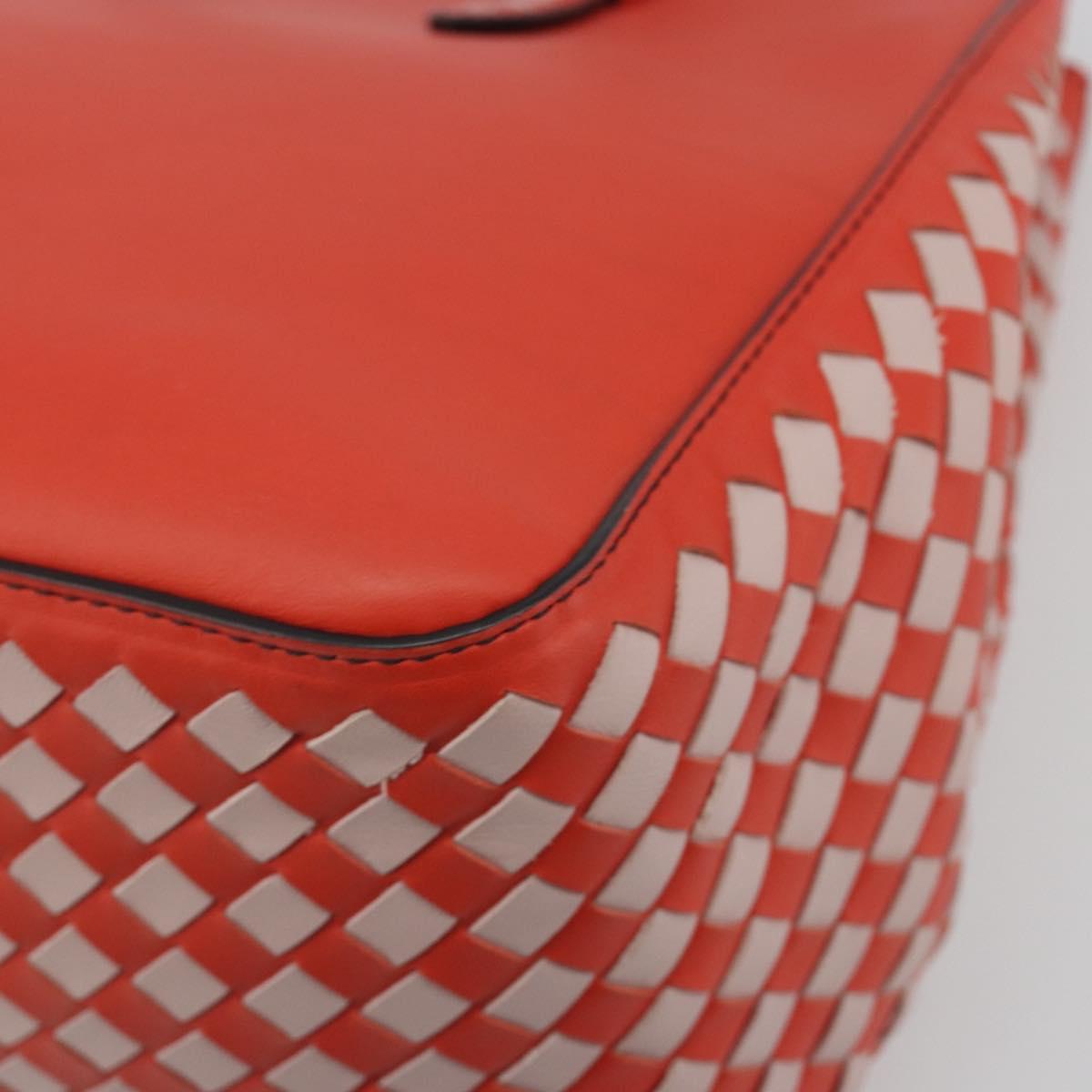 BOTTEGA VENETA INTRECCIATO Tote Bag Leather Red Auth 195966V