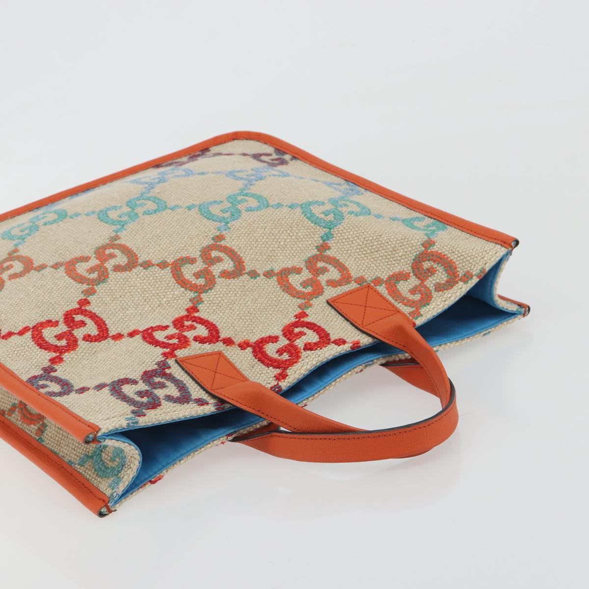 GUCCI Children's GG Canvas Hand Bag Beige 550763 Auth 195973M