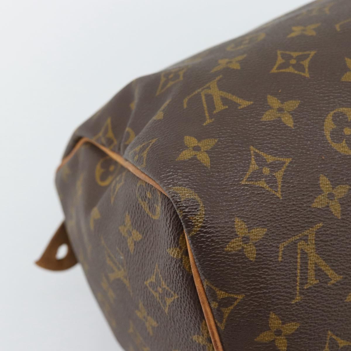 LOUIS VUITTON Monogram Speedy 30 Hand Bag M41526 LV Auth 195975
