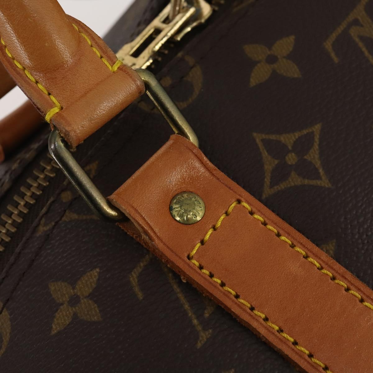 LOUIS VUITTON Monogram Keepall 55 Boston Bag M41424 LV Auth 195976A