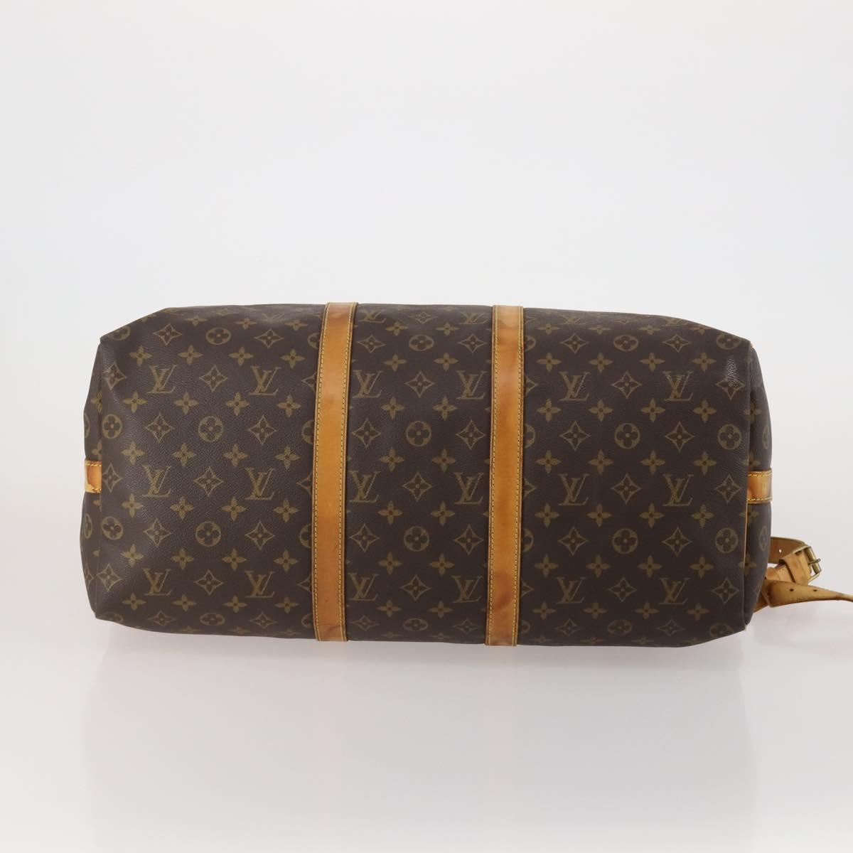 LOUIS VUITTON Monogram Keepall Bandouliere 50 Boston Bag M41416 LV Auth 195977