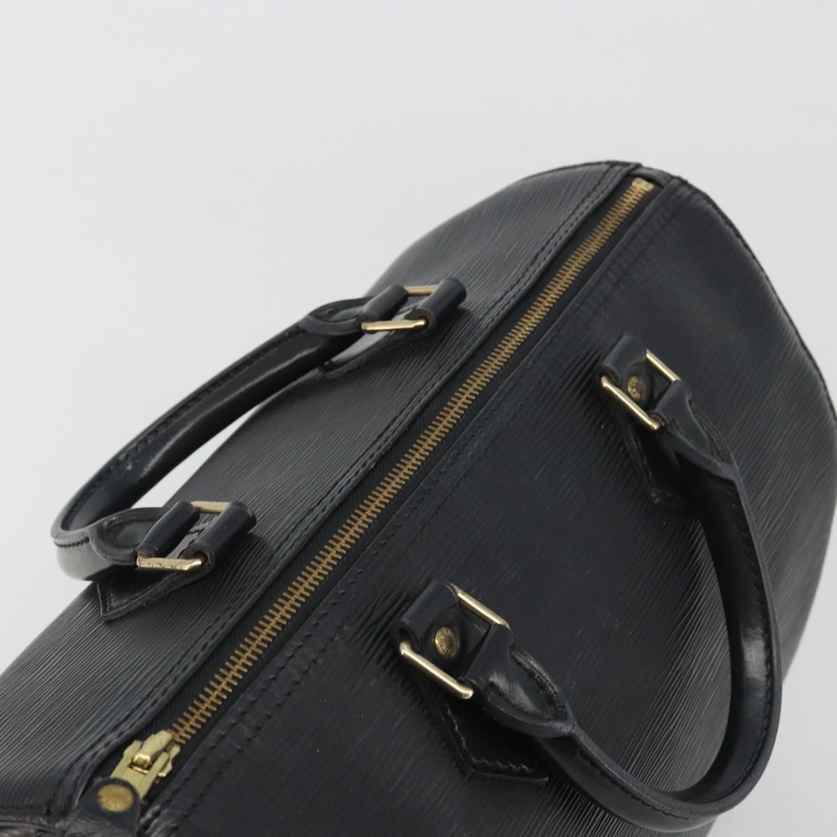 LOUIS VUITTON Epi Speedy 30 Hand Bag Noir Black M43002 LV Auth 195990A